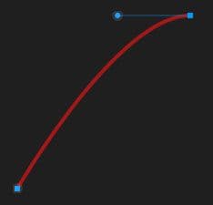 ease-out bezier curve